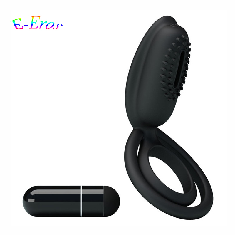 Pretty Love Sex Products For Couple Clitoral Stimulation Cock Ring Vibrator Silicone Sex Toy Penis Sleeve Adult Pleasure Vibes