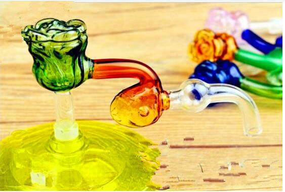 

Hookah accessories. [rose] head board Wholesale Glass bongs Oil Burner Glass Water Pipe Oil Rigs Smoking, Oil