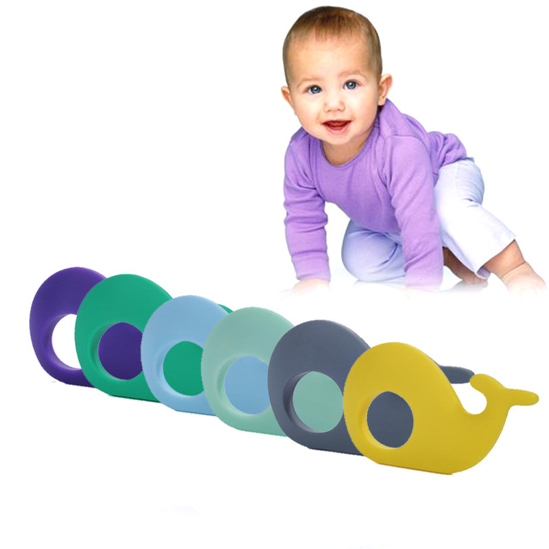 Baby Whale Teethers Nursing Necklace Food Grade Silicone Teething Beads Baby Shower Gift Teether Chew Toy Pendant Soothers-image-426871037