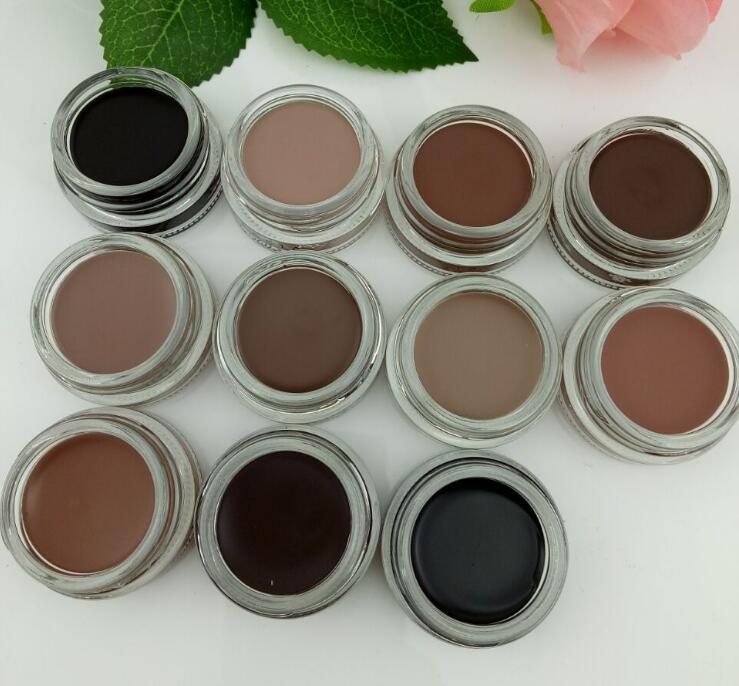 

Newest Eyebrow Waterproof Pomade Eyebrow Enhancers Makeup 11 Colors With Retail Package Soft Medium Dark Ash Brown Chocolate CARAMEL, As picture