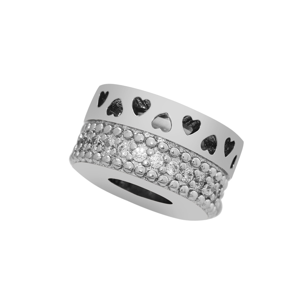 Fits European Charms Bracelets 2018 Autumn New Charming Hearts Charm beads 100% 925 Sterling Silver Charm DIY Jewelry For Women Wholesale-image-422334842