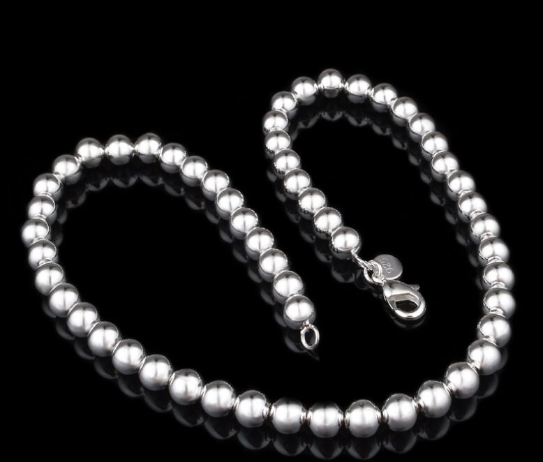 

Free Shipping with tracking number Best NEW 925 STERLING SILVER 4MM 6MM 8MM 10MM Sliver Solid Ball ROUND CHAINS NECKLACES JEWELRY HJ189