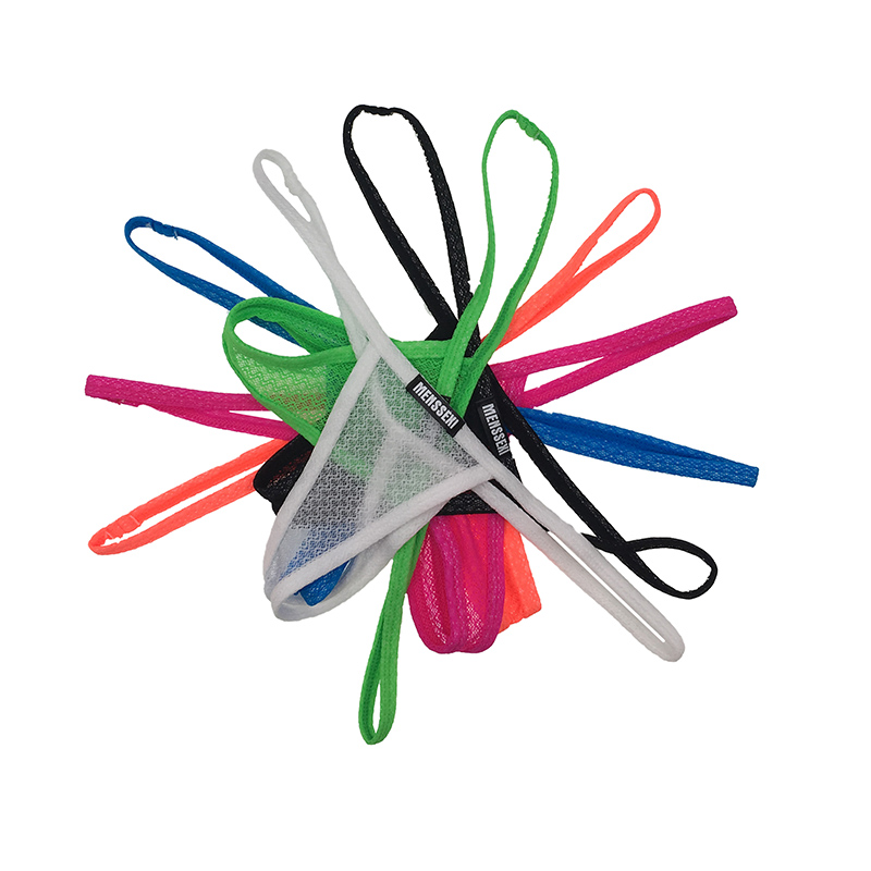 

Gay Underwear Sexy Mens Thongs and G Strings Jockstrap Breathable Ice Silk Sissy Panties Underpants See Through Men Thong Pouch Underwear, Blue