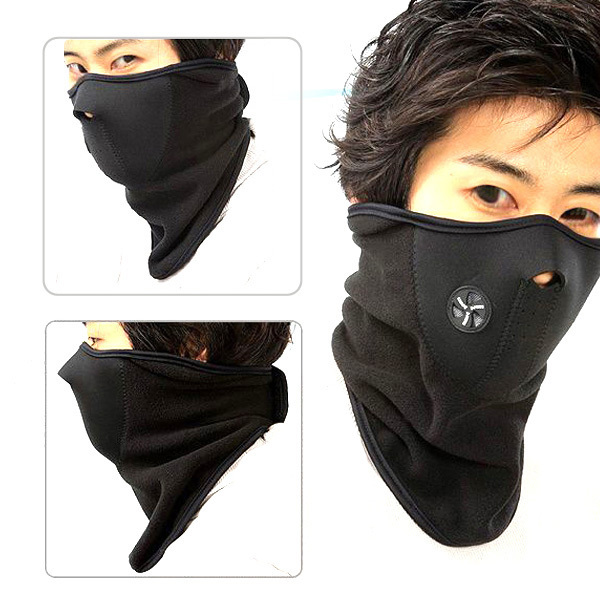 

Cagoule Masque Tour De Cou Neoprene Polaire Paintball Moto Velo Ski Sports Neuf Cycling Face Mask, As pic