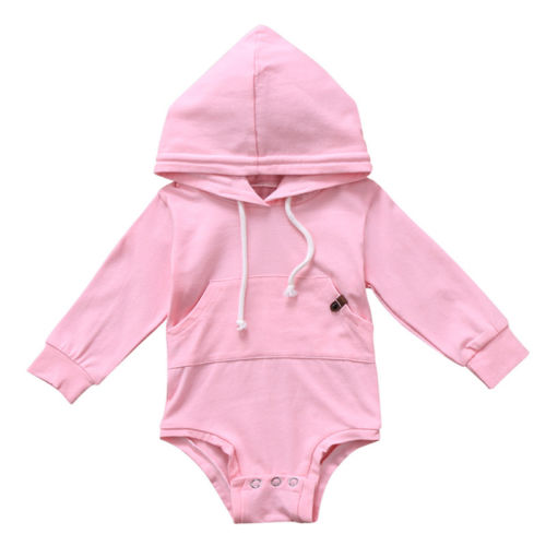 

Baby Boys Girls Clothes Outfit Hooded Top Romper Jumpsuit Long Sleeve Cotton Warm Cute Hooded Xmas Clothing Gifts Baby Girl, Blue