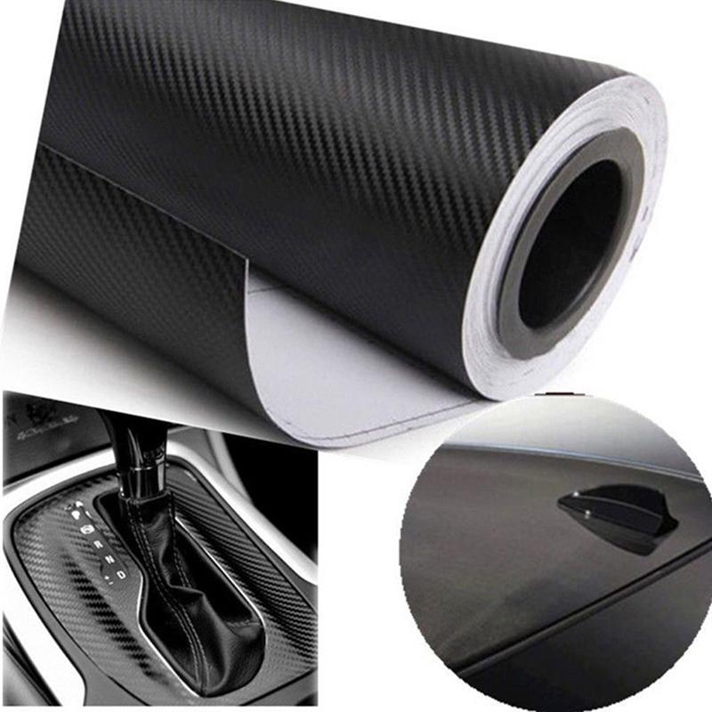 

127cmX30cm 3D Carbon Fiber Vinyl Film Car Accessories Motorcycle Carbon Fibre Car Wrap Sheet Roll Film Sticker Decal Car Styling