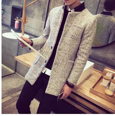 Men Knitted Coat Man Long Sweater Especially The Male Slim Waterproof Jacket Sleeve Cape For Cashmere Black Coats Cloaks F17