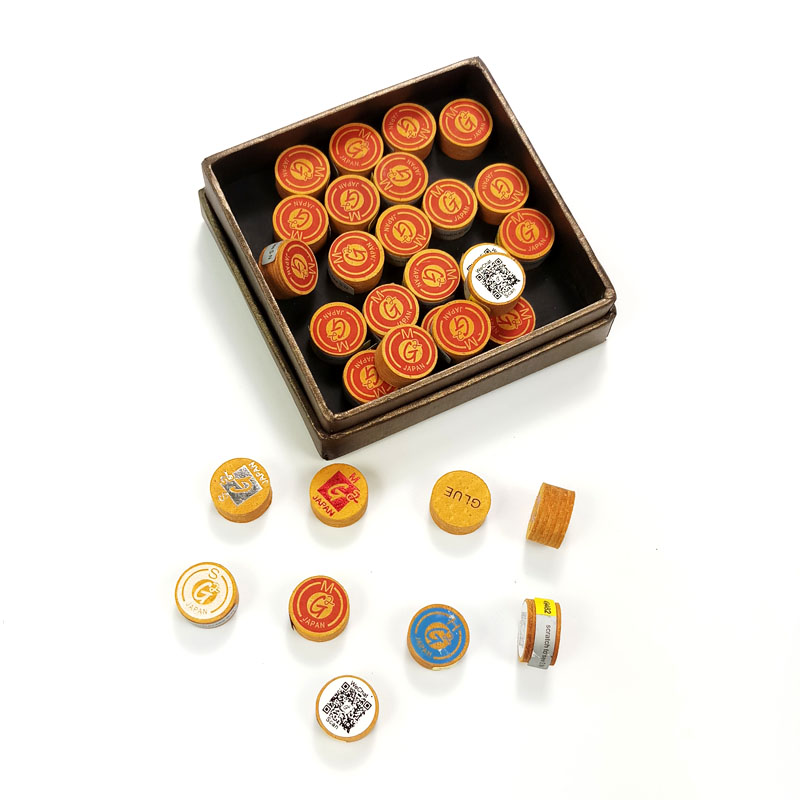 

Taiwan 14mm G2 cue tips 8layers Brown billiards Pool cue tips Billiards Accessories