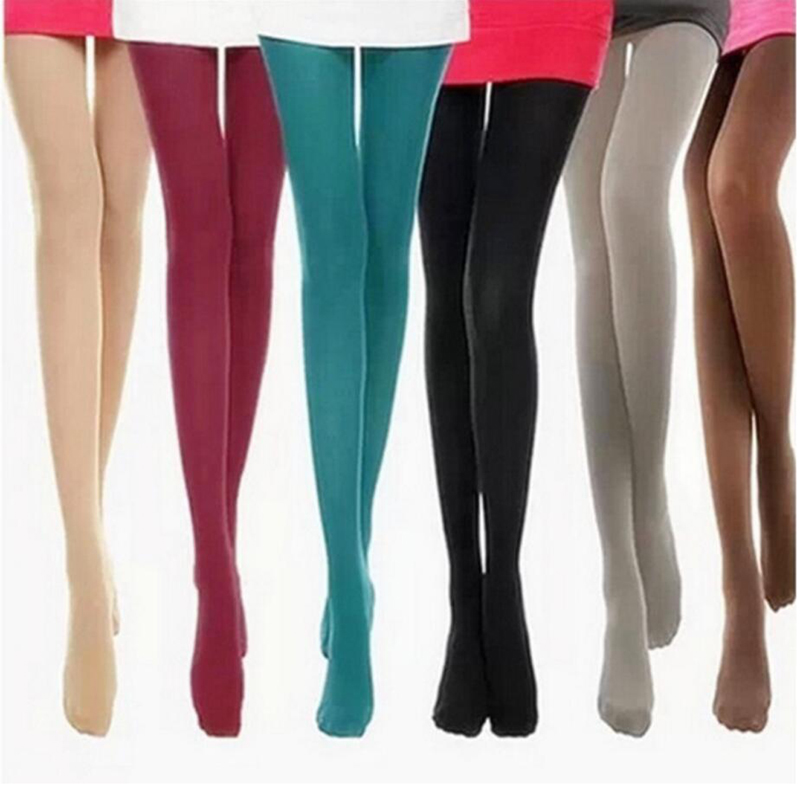 

Tight Black Pantyhose Women Sexy Warm Tights 120D Velvet Skin Elastic Strumpfhose Slim Tights Female Many Colors