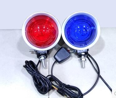 

High quality DC12V 13W Xenon bulb car strobe warning light,motocycle warning lights,emergency light for police ambulance,waterproof, Blue+white