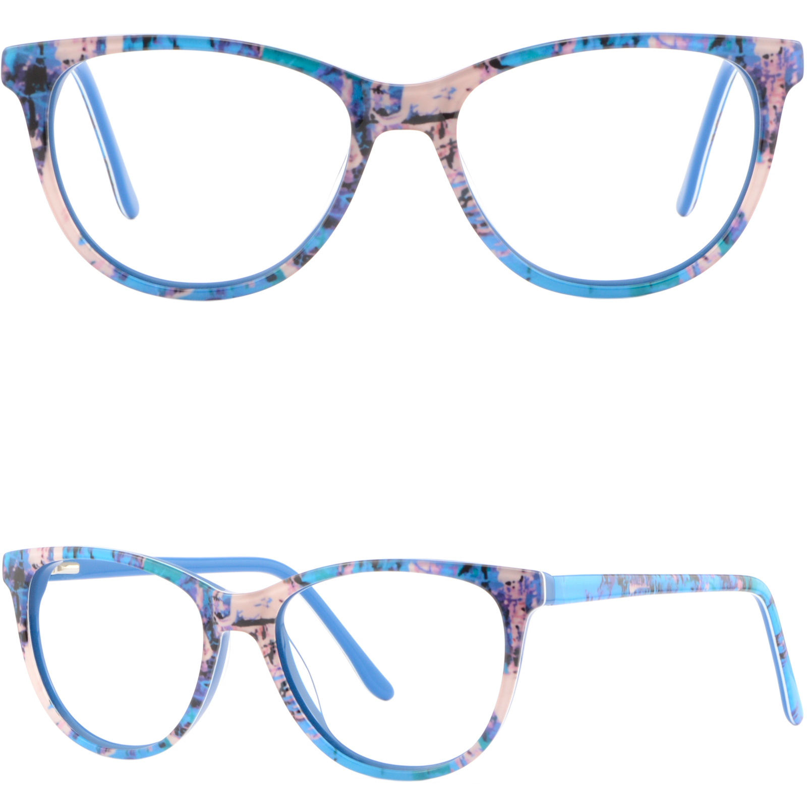 lentes azules para mujer