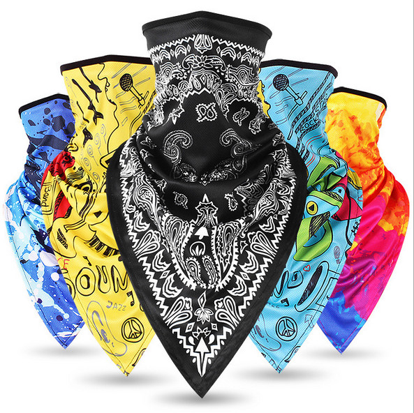 

Outdoor Hiking Scarf Sports Cycling Equipment Bicycle Bandana Headwear Mask Neck Triangle Bicycle Headband Scarf NY073, Quick-drying