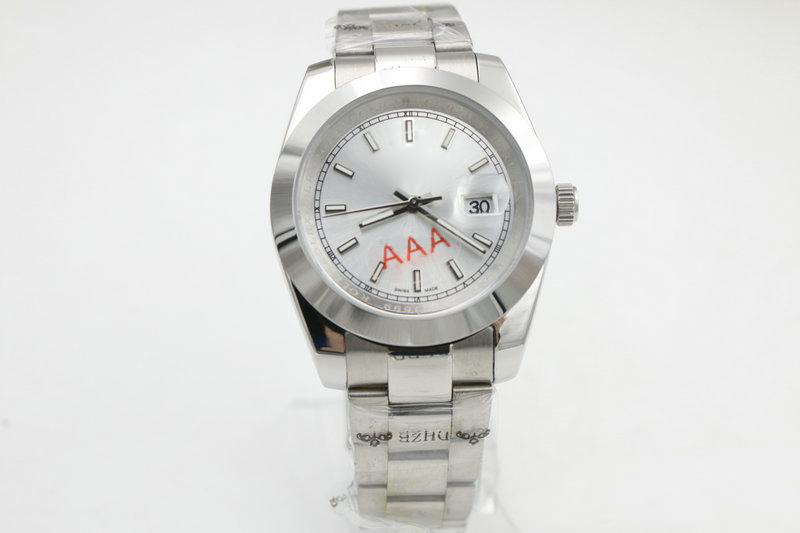 

high quality m126300 automatic stainless steel watch Single calendar white dial man 40mm Folding clasp 3-pin