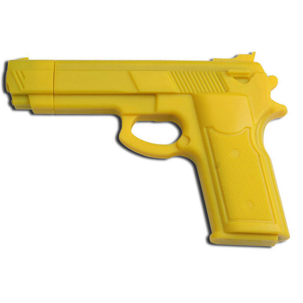 

7" YELLOW RUBBER TRAINING GUN Police Dummy Non Firing Real Look and Feel