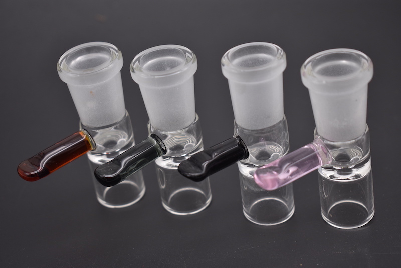 

colorful 10mm 14mm 19mm Female glass tobacco Bowl with Handle Direct Inject Snapper Glass Bowl for tobacco bong pipe