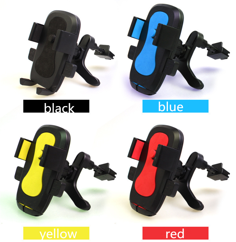 100 PCS Support De Voiture Support De Ventilation Clip Pour Téléphone Mobile GPS Plusieurs Couleurs Pinch Bras Sortie De Panier EVA Éponge ABS