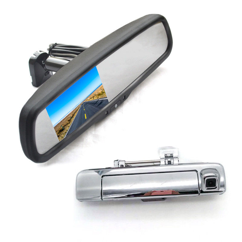 Vardsafe Car Backup Camera + Replacement Rear Mirror Monitor for Isuzu D-Max Dmax-image-428599626