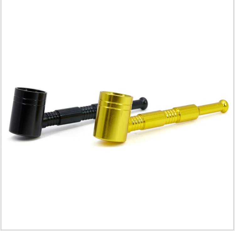 

New Aluminum Alloy 95mm Aluminum Hammer Pipe Filter Cigarette Holder