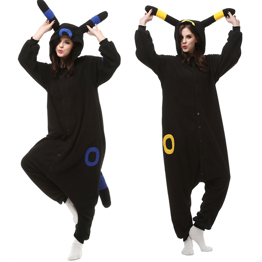 

Umbreon Game Kigurumi Women and Men Polar Fleece Onesie Costume for Halloween Carnival New Year Party welcome Drop Shipping, Yellow o