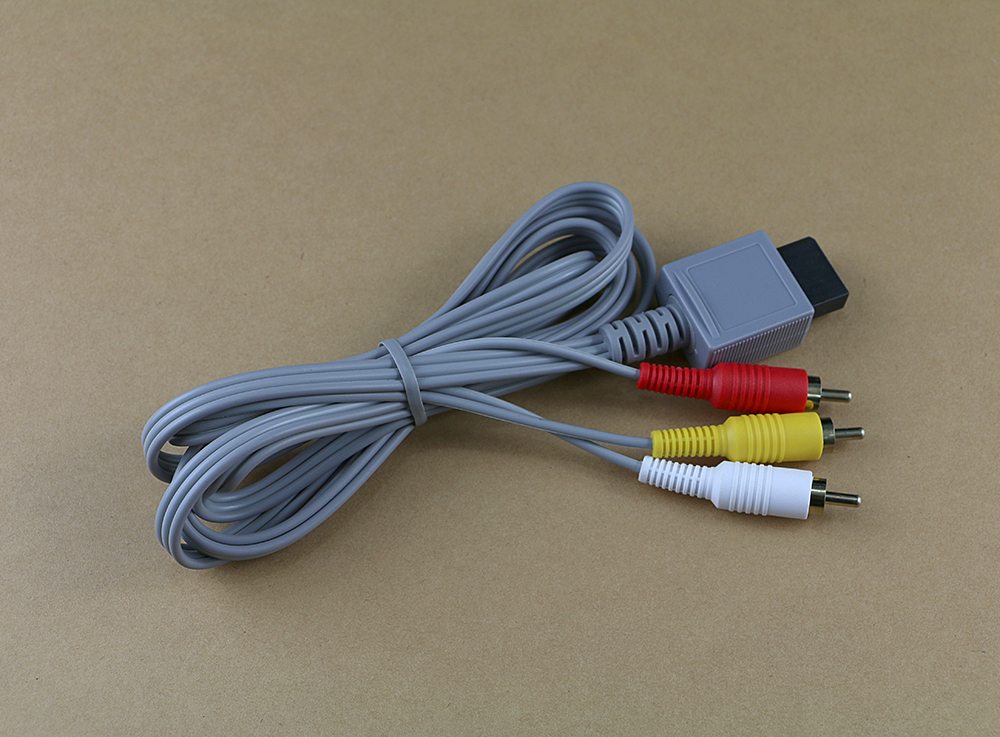 

Audio Video AV Composite 3 RCA Cable sharpest for Wii console