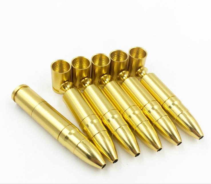 

A novel gold bullet shape metal pipe smoking