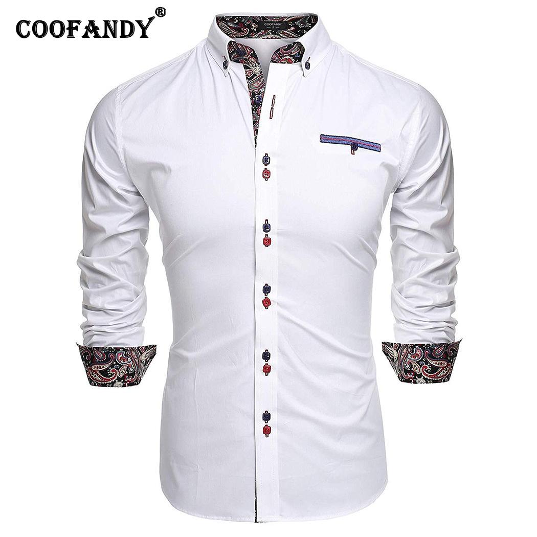 camisa blanca de botones hombre