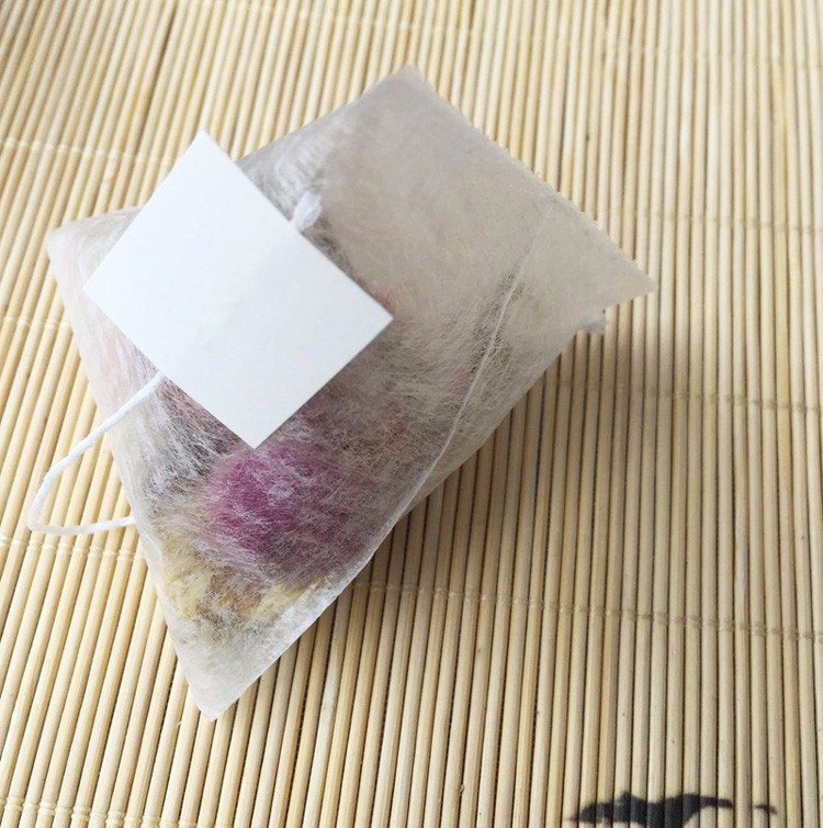 

PLA Biodegraded Tea Filters Corn Fiber 100 pieces / lot Tea bags Quadrangle Pyramid Shape Heat Sealing Filter Bags food-grade 55*70mm