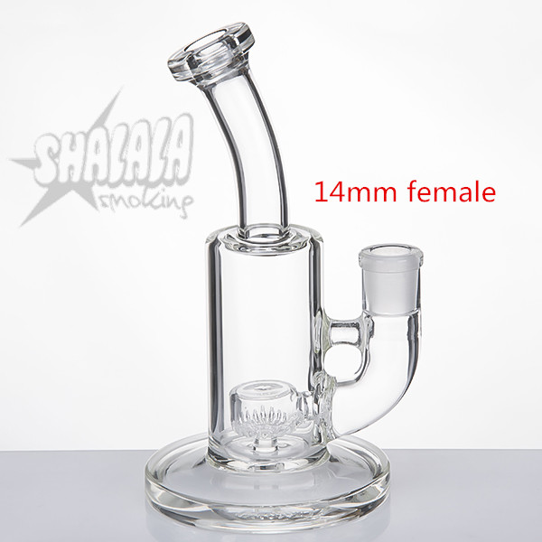 

7.24 Inch Glass Water Pipe 14MM Female Dab Oill Rigs Conveient& Popular To Use SHALALASMOKING 925
