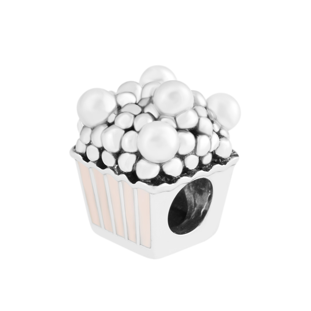 2018 Summer 925 Sterling Silver Jewelry Delicious Popcorn Charm Beads Fits Bracelets Necklace For Women Jewelry Making-image-420362320