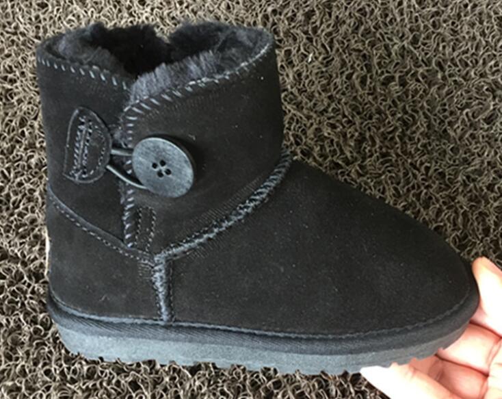 New Children Boots Australia Waterproof Girls Boys Snow Boots Baby Winter boot Fur Warm Boots for Kids Size 24-34