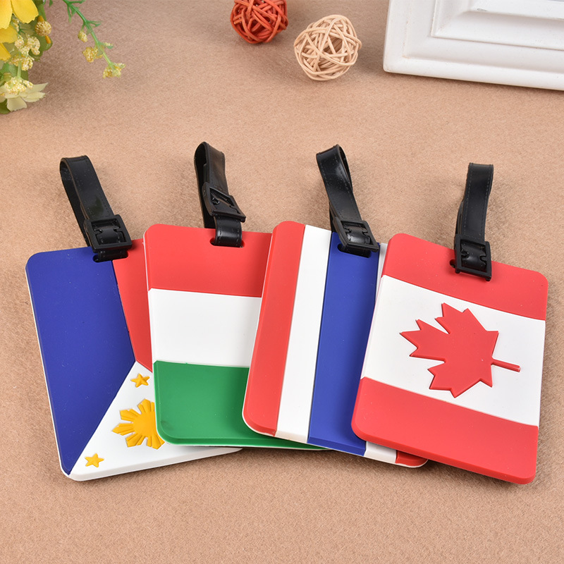 

PVC Canada Country Travel accessories luggage tag Suitcase Tag Name ID Address Label Travel Bag ID Label Colorful Suitcase Label Tag