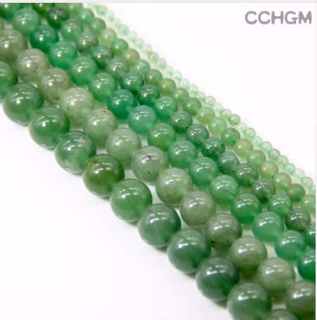 

CCHGM 15''/strand Hot Sale Wholesale Natural Green Aventurine stone Beads For Jewelry Making DIY Bracelet Necklace 4/6/8/10/12mm