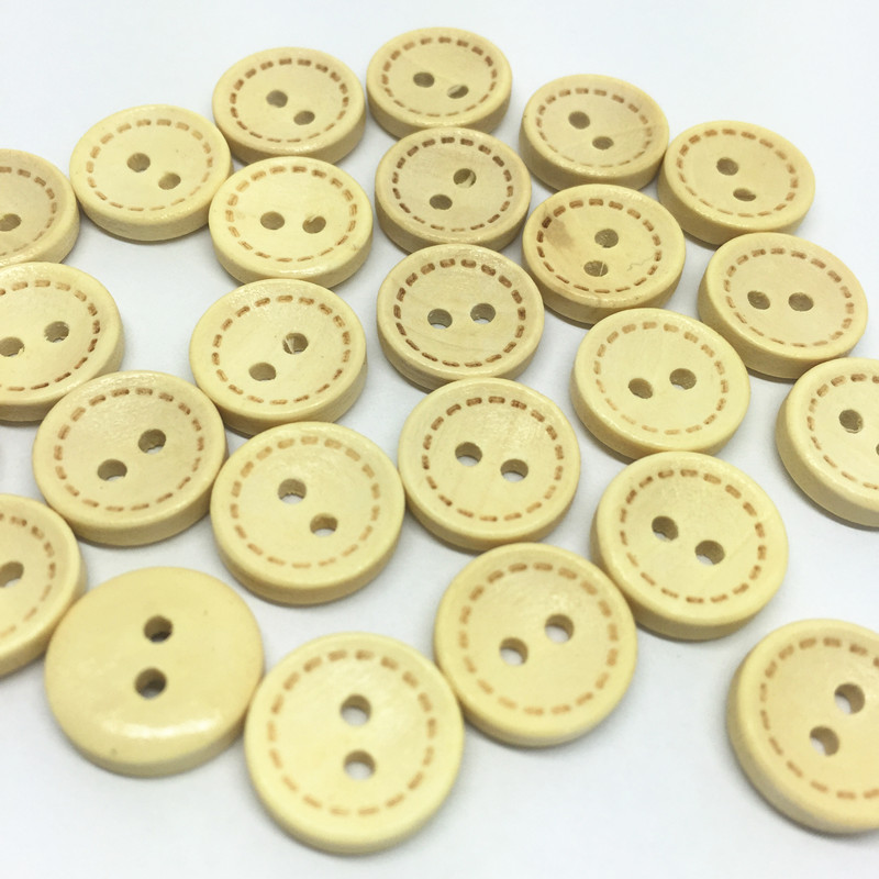 10 Knöpfe Teddy Bär 13 mm x 11 mm Holzknöpfe Knopf 2 Löcher Nähen Kurzwaren #