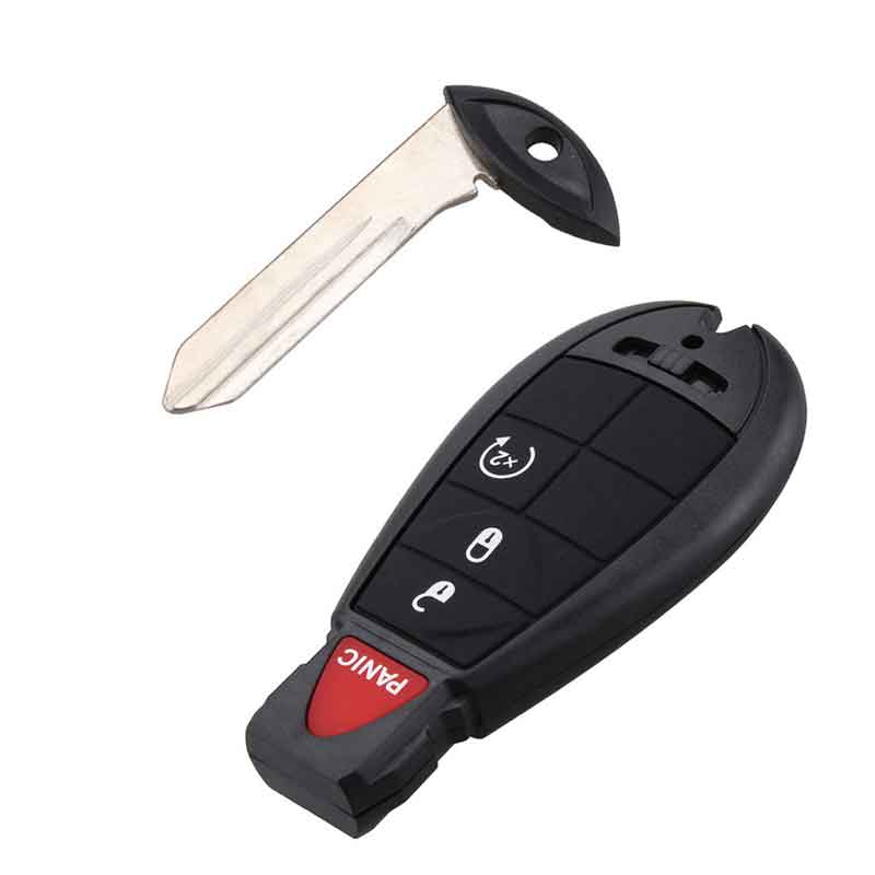 4Button Car Key Car Styling Smart Control Key Shell Case Blank Blade Fit for DODGE Car Accessories-image-408489597