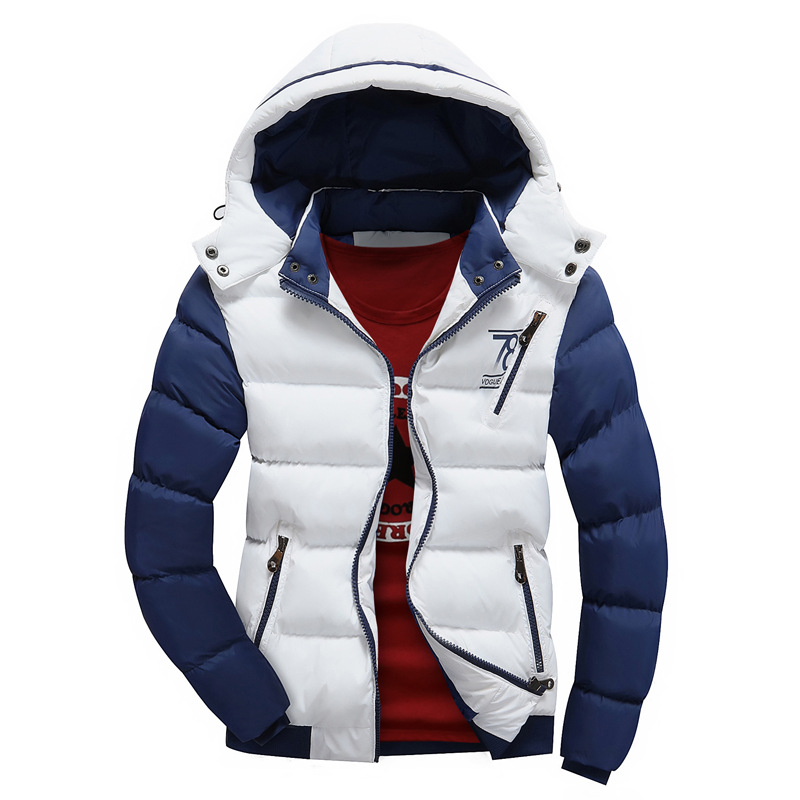 

Wholesale-Ultra Light Mens Hooded Duck Down Jacket 2017 Winter Male Warm Coat Long Sleeve Feather Down Jacket 3XL 4XL Plus Size