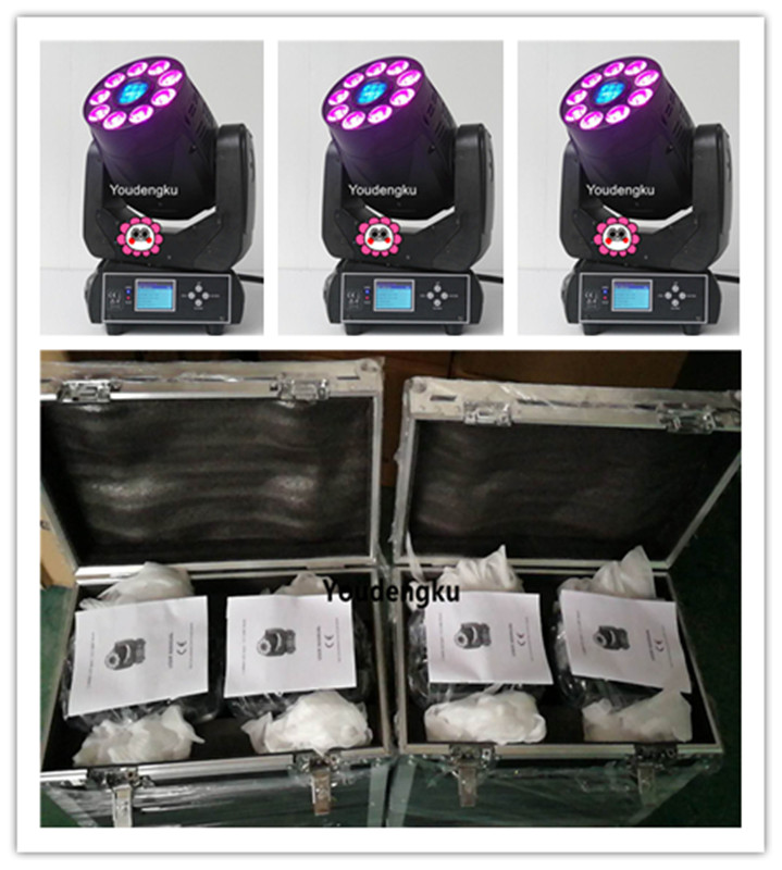 6 pieces with flighcase 3 Facet Prism Rotating Gobo 75 watt Disco gobo moving head led stage light Spot 75w LED Moving Head-image-427634403