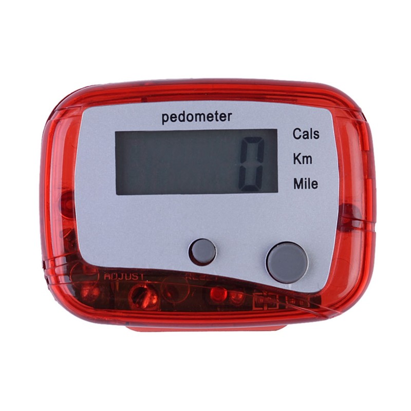 

New Multifunction Pedometer Walking Exercise Calorie Pedometer Counter Hiking Step Counter Fitness Equipment, Red