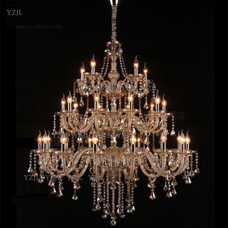 

Chandelier K9 crystal pendant chandelier large living room project Villa duplex staircase pendant chandelier crystal lighting