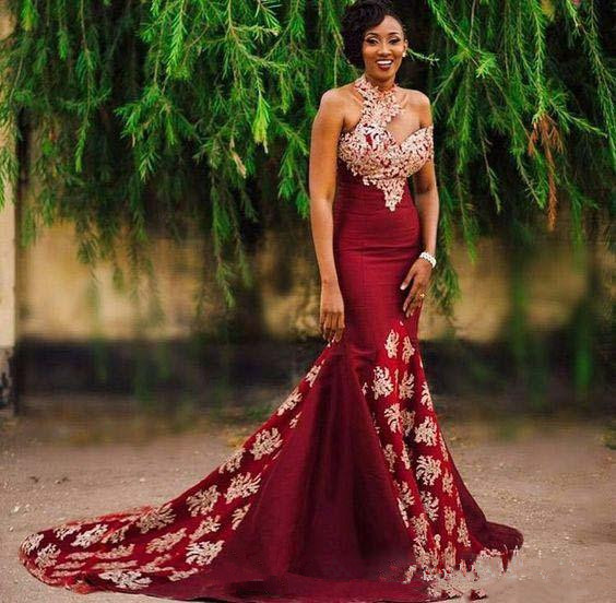 african red carpet dresses