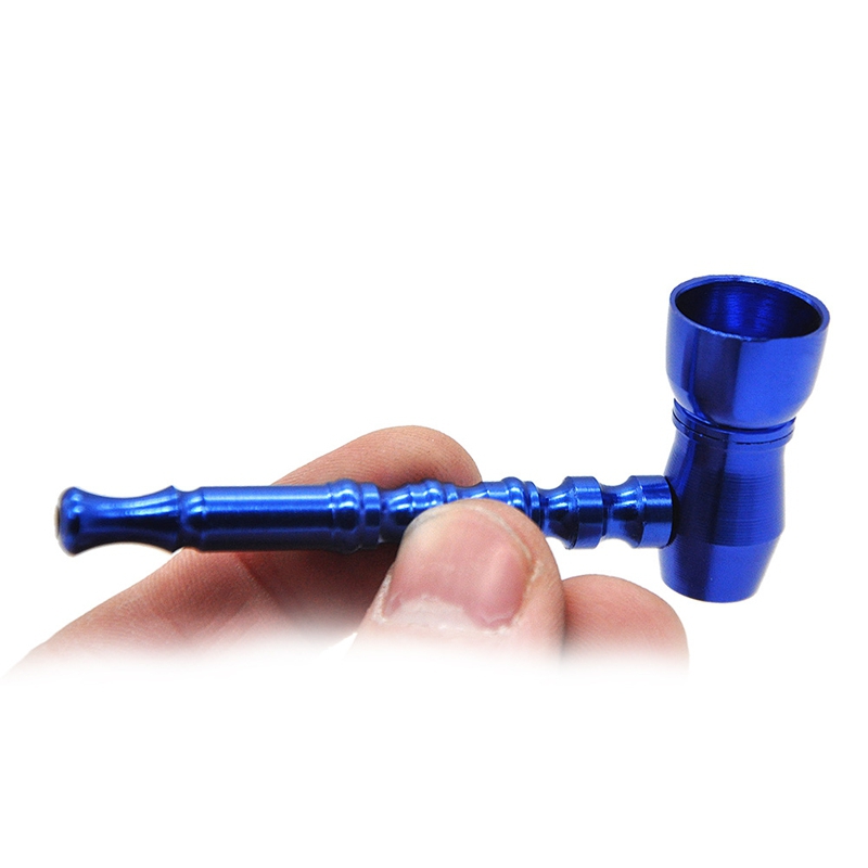 

New Colorful Aluminum Alloy Mini Pipe High Quality Herb Smoking Pipe Tube Beautiful Color Unique Design Multiple Uses Easy Carry Hot Sale