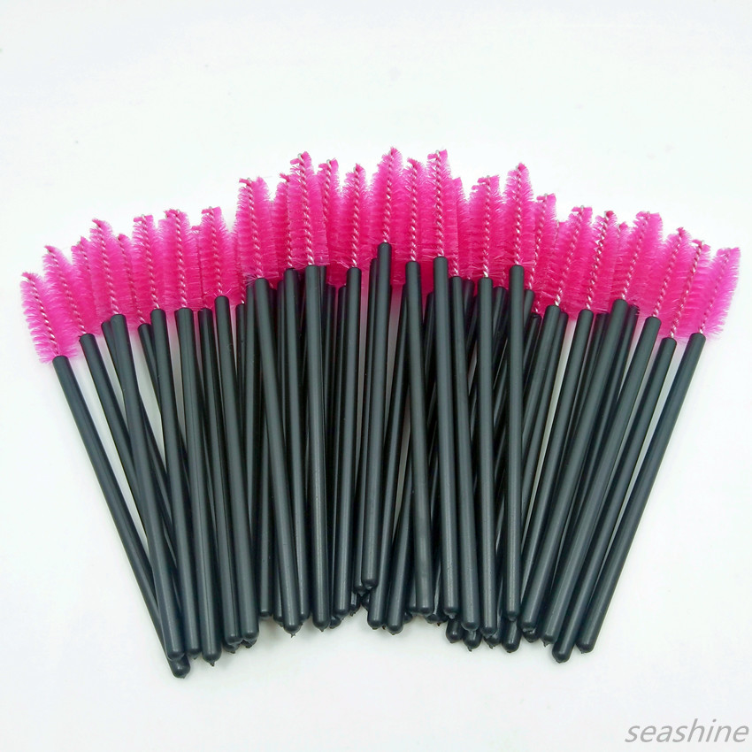 

SEASHINE BEAUTY 50pcs Make up brushes set maquillage mascara wands Lip brush cleaner cleaning eyelash disposable makeup brush applicators