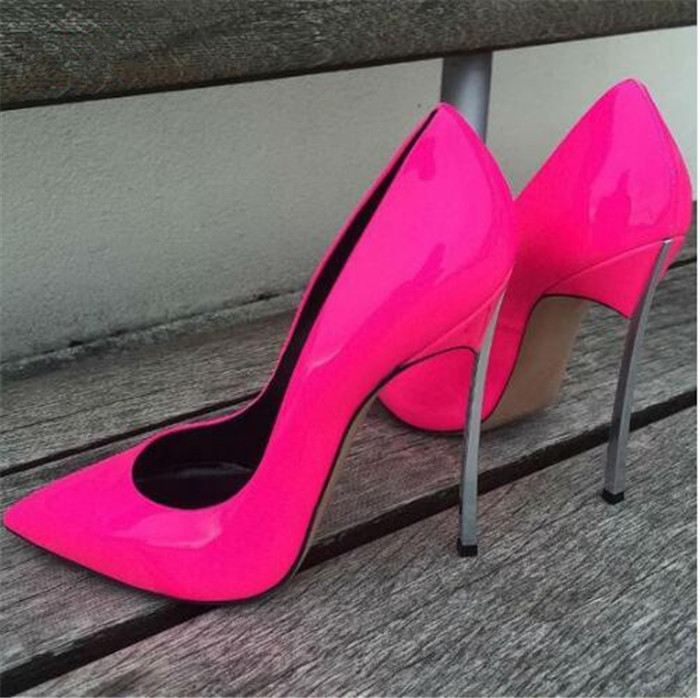 

Hot Sexy Women Pumps Pointed Toe Metal High Heels Shoes Woman Solid Classics Party Wedding shoes All Color Shoes Women, Black