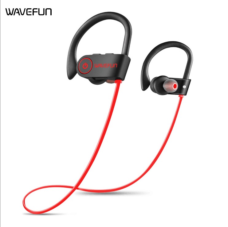 

New Arrival Wavefun bluetooth headphones IPX7 waterproof wireless headphone sports bass bluetooth earphone with mic for phone iPhone xiaomi