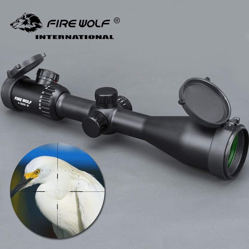 

FIRE WOLF New 4-20x50 SF Riflescopes Rifle Scope Hunting Scope w/ Mounts For Airsoft Sniper Rifle