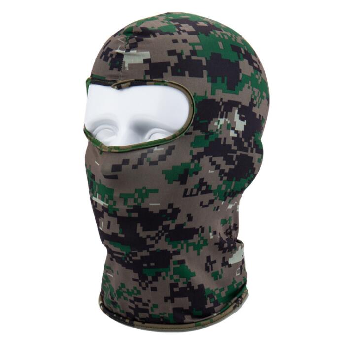

outdoor Sport Ski Mask Bicycle Cycling Mask Caps Motorcycle Barakra Hat CS windproof dust head sets Camouflage Tactical hood, White