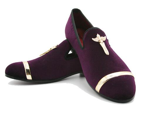 

New fashion men party and wedding handmade loafers men velvet shoes Brand pointed toe gentleman classic business leather shoes AXX678, Black