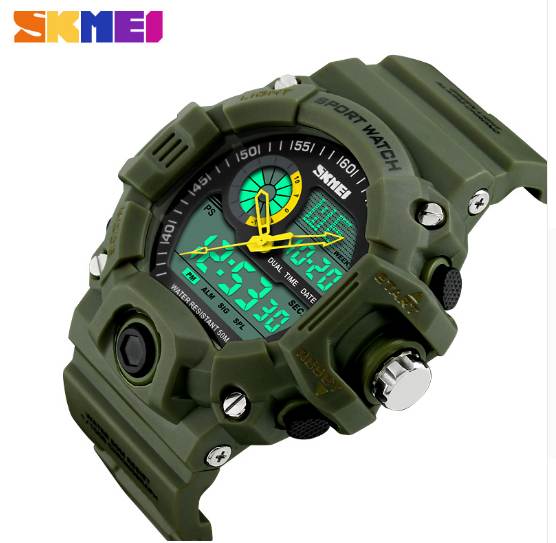 

SKMEI Men Sports Watches Digital Quartz LED Military Watch Multifunctional Wristwatches Relogio Masculino, Other