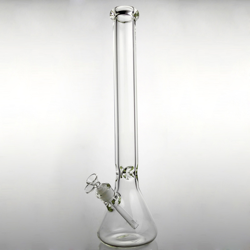

Super Heavy Glass Water Pipe 9mm Thickness Glass Beaker Bongs Three Size Tall 16/20 Inch Glass Bong 18.8mm Joint