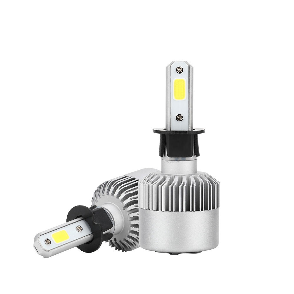 

H3 COB LED Headlight Bulbs 72W 8000LM Single Beam Auto Headlamp All In One Car LED Headlights Conversion Kit Fog Lamp 12V