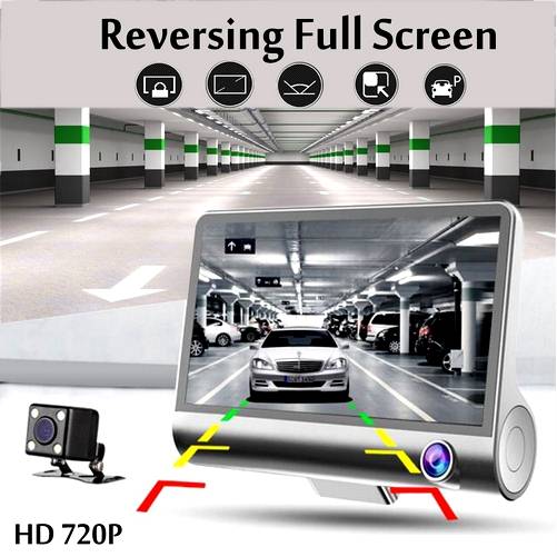 

4.0 Inch Mini Dvr Dash Camera For Car Video Cam Auto 3 Camara Lens With Rear View car dash camera Camera Video Recorder Mirror HD Car dvr